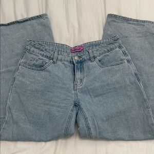 Edikted Petite Light Blue Jeans